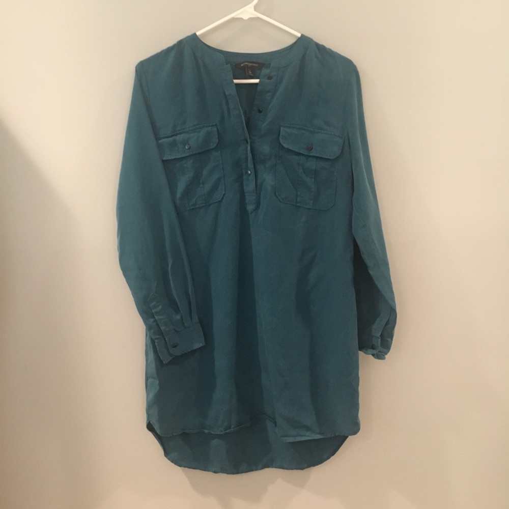 Banana Republic Petite Blue Shirt Dress